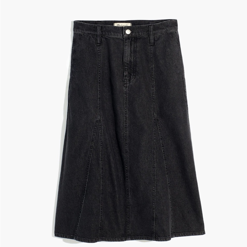 Madewell Midi A-Line Skirt - Picture 2 of 10